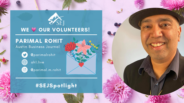 #SEJSpotlight graphic for Parimal Rohit